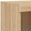 skænk med LED-lys 41x37x100 cm sonoma-eg