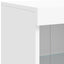 skænk med LED-lys 81x37x100 cm hvid