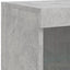 skænk med LED-lys 81x37x100 cm betongrå