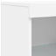 skænk med LED-lys 41x37x100 cm hvid