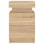 sengeborde 2 stk. med LED-lys 35x39x55 cm sonoma-eg
