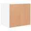 sengeborde 2 stk. med LED-lys 50x40x45 cm hvid