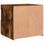 sengeborde 2 stk. med LED-lys 50x40x45 cm røget egetræsfarve
