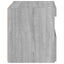 sengeborde 2 stk. med LED-lys 50x40x45 cm grå sonoma-eg