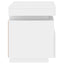 sengebord med LED-lys 40x39x48,5 cm hvid