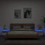 sengeborde 2 stk. med LED-lys 40x39x48,5 cm hvid