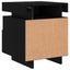 sengeborde 2 stk. med LED-lys 40x39x48,5 cm sort