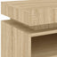 sengebord med LED-lys 40x39x48,5 cm sonoma-eg