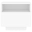 sengebord med LED-lys 40x39x37 cm hvid