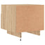 sengeborde 2 stk. med LED-lys 40x39x37 cm sonoma-eg