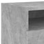 sengeborde 2 stk. med LED-lys 40x39x37 cm betongrå