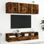 væghængt tv-bord 40x30x30 cm konstrueret træ røget sonoma-eg