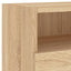 væghængte tv-borde 2 stk. 80x30x30 cm konstrueret træ sonoma-eg
