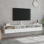 væghængte tv-borde 2 stk. 100x30x30 cm konstrueret træ hvid