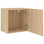 væghængt tv-bord 2 stk. 40,5x30x40 cm konstrueret træ sonoma-eg