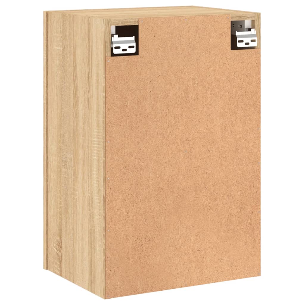 væghængt tv-bord 40,5x30x60 cm konstrueret træ sonoma-eg