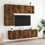 væghængt tv-bord 60x30x41 cm røget egetræsfarve