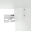 væghængt tv-bord med LED-lys 30x28,5x30 cm hvid