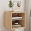 væghængt tv-bord med LED-lys 30x28,5x30 cm sonoma-eg