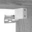 væghængt tv-bord med LED-lys 30x28,5x30 cm grå sonoma-eg