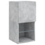 tv-borde med LED-lys 2 stk. 30,5x30x60 cm betongrå