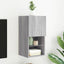 tv-bord med LED-lys 30,5x30x60 cm grå sonoma-eg
