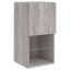 tv-borde 2 stk. med LED-lys 30,5x30x60 cm grå sonoma-eg