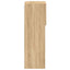 tv-borde 2 stk. med LED-lys 30,5x30x90 cm sonoma-eg