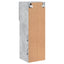 tv-borde 2 stk. med LED-lys 30,5x30x90 cm betongrå