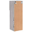 tv-bord med LED-lys 30,5x30x90 cm grå sonoma-eg
