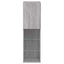 tv-borde 2 stk. med LED-lys 30,5x30x102 cm grå sonoma-eg