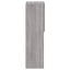 tv-borde 2 stk. med LED-lys 30,5x30x102 cm grå sonoma-eg
