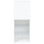 tv-bord med LED-lys 40,5x30x102 cm hvid