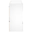væghængt tv-bord med LED-lys 78,5x30x60,5 cm hvid