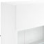 væghængt tv-bord med LED-lys 98,5x30x60,5 cm hvid