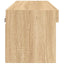 tv-bord 60x30x30 cm med LED-lys sonoma-eg