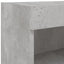 tv-borde med LED-lys 2 stk. 60x30x30 cm betongrå