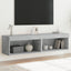 tv-borde med LED-lys 2 stk. 60x30x30 cm betongrå