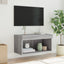 tv-bord 60x30x30 cm med LED-lys grå sonoma-eg