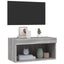 tv-bord 60x30x30 cm med LED-lys grå sonoma-eg