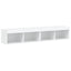 tv-borde 2 stk. med LED-lys 80x30x30 cm hvid