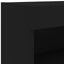 tv-borde 2 stk. med LED-lys 80x30x30 cm sort