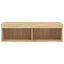 tv-bord med LED-lys 100x30x30 cm sonoma-eg