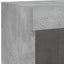 tv-borde 2 stk. med LED-lys 100x30x30 cm betongrå