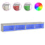 tv-borde 2 stk. 100x30x30 cm med LED-lys grå sonoma-eg
