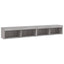 tv-borde 2 stk. 100x30x30 cm med LED-lys grå sonoma-eg