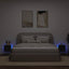 væghængte tv-borde 2 stk. med LED-lys 30,5x35x30 cm sort