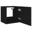 væghængte tv-borde 2 stk. med LED-lys 40,5x35x40 cm sort