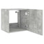 væghængte tv-borde 2 stk. med LED-lys 40,5x35x40 cm betongrå