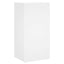 væghængt tv-bord med LED-lys 40,5x35x80 cm hvid